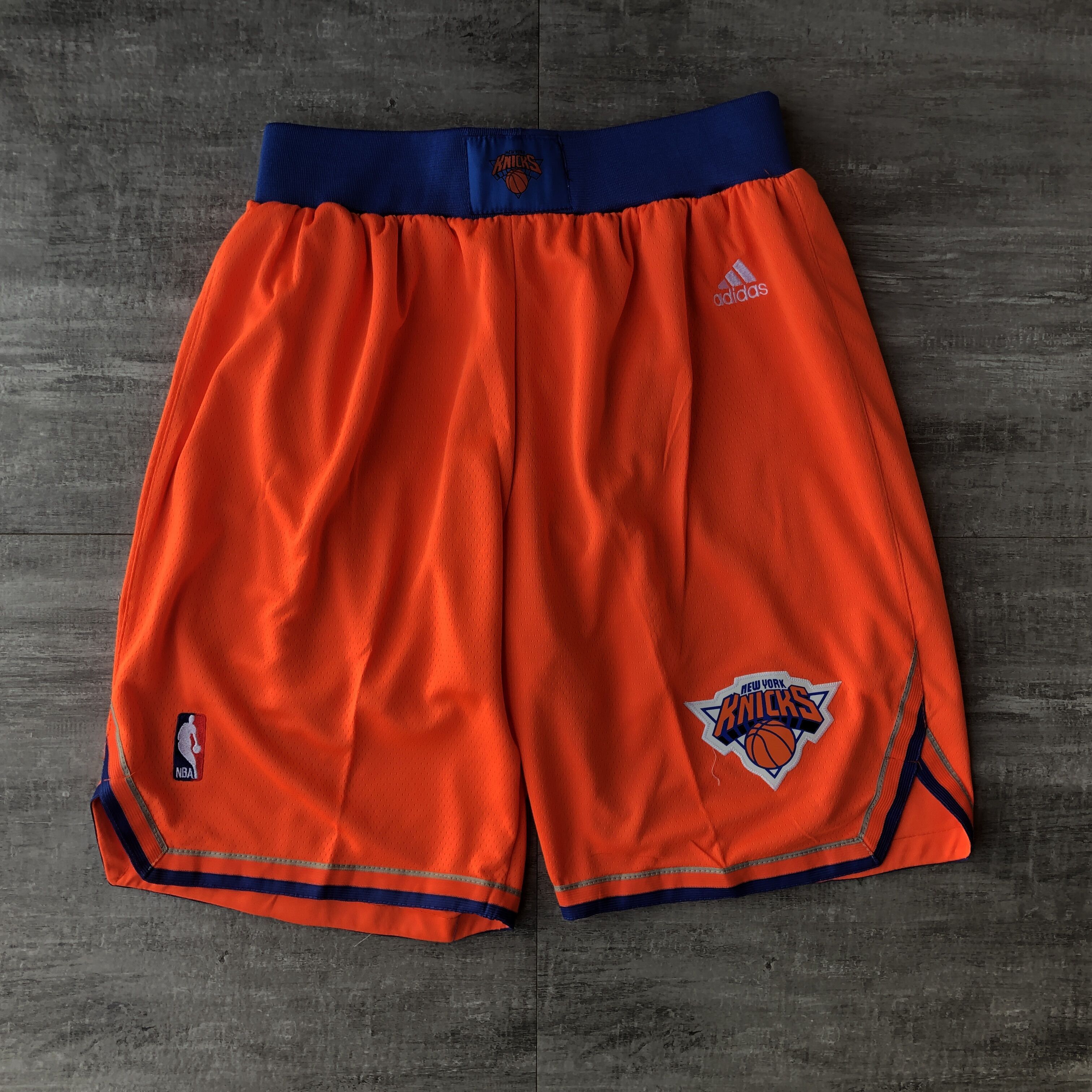 Cheap Men NBA New York Knicks Orange Shorts 04161